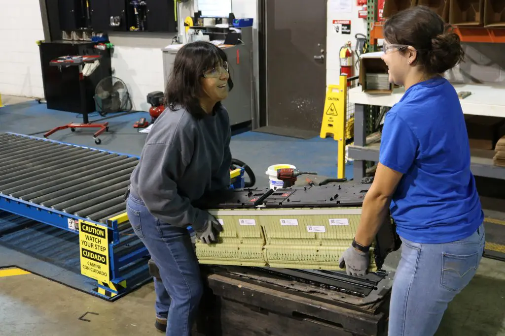 The team at Battery Recycling Solutions in Michigan handles 3000 car battery per month.