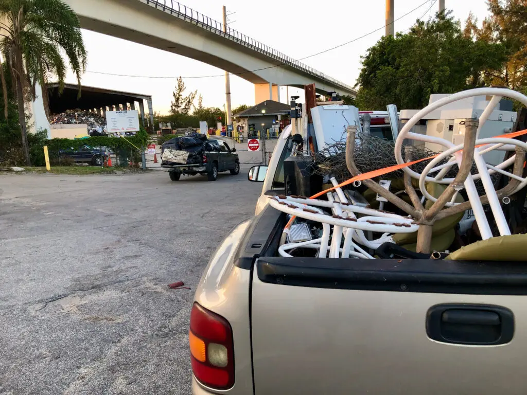 ferrous scrap in car