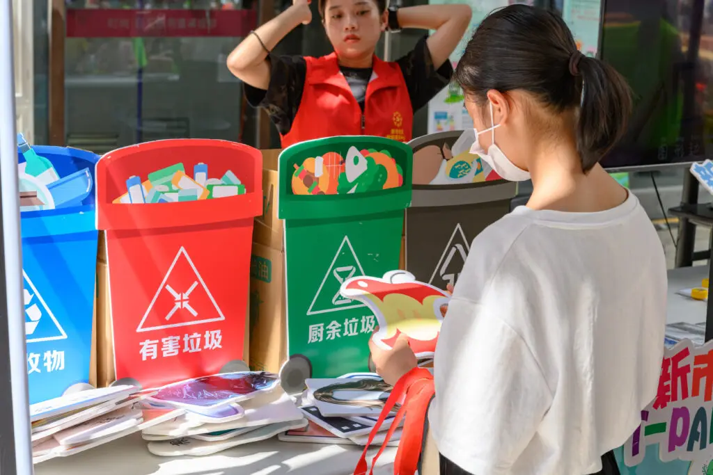China is eager to boost waste collection, especially plastics treatment.