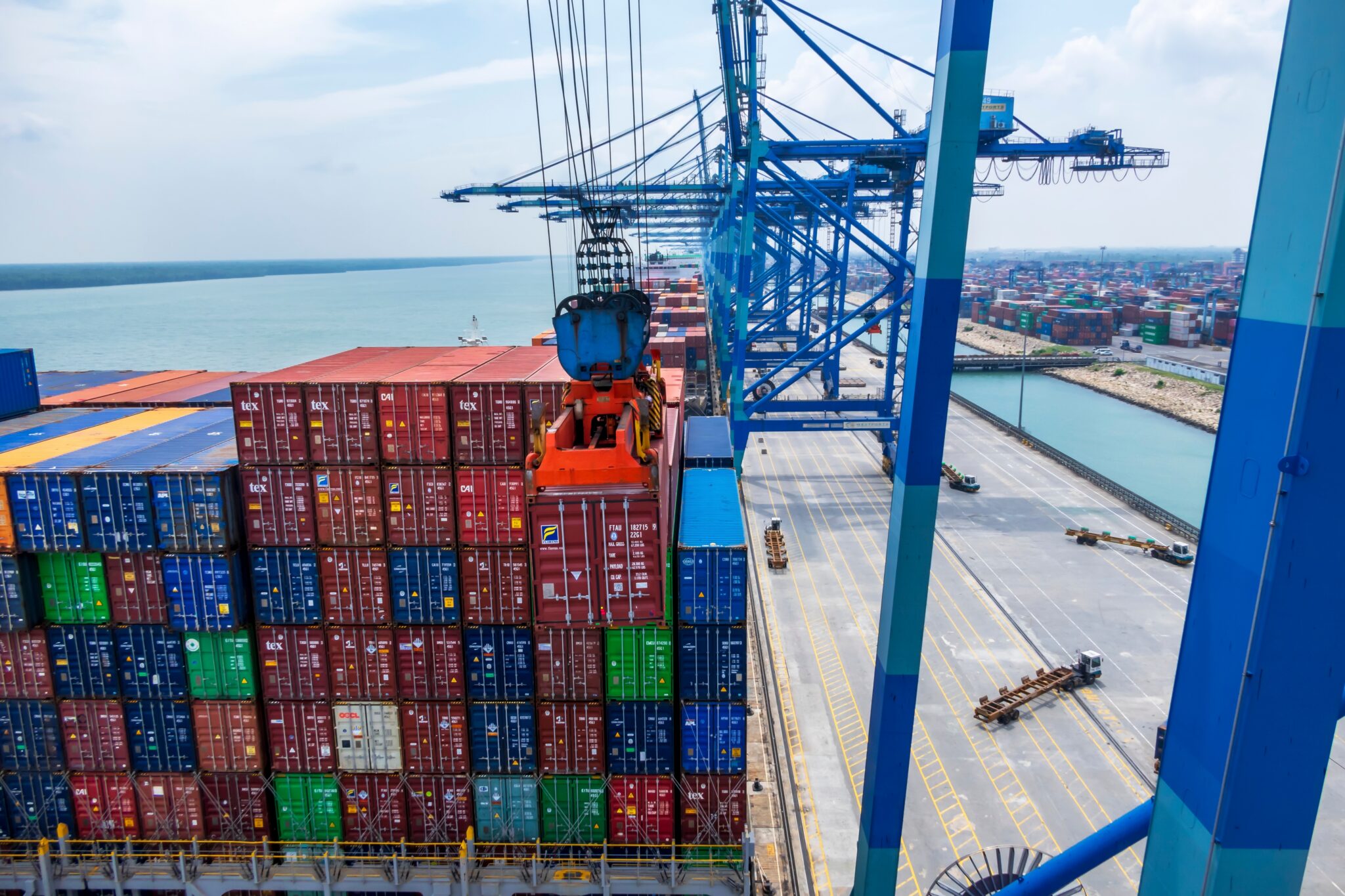 Stranded Malaysian containers starting to shift